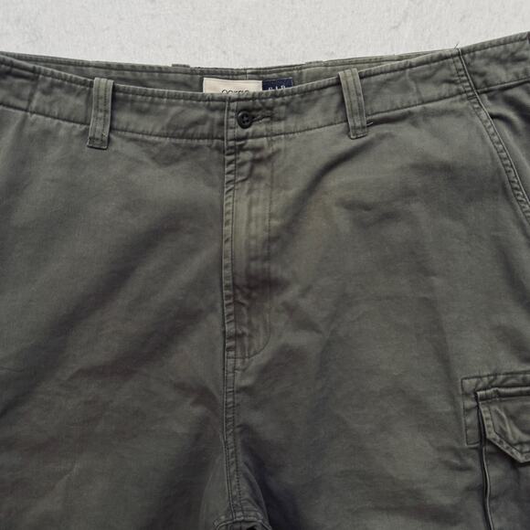 VTG 90s Gap Mens Size 40 Cargo Shorts Utility Y2K Dark Green Pockets Casual - Picture 2 of 10